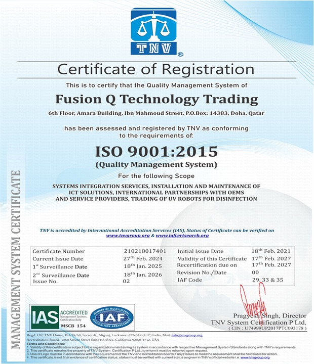 ISO 9001:2015 Certification
